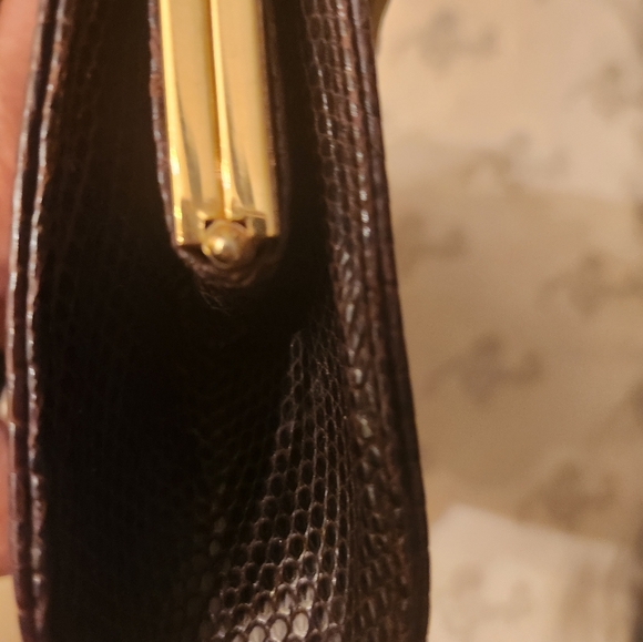 GUCCI CLUTCH WRISTLET LIZARD & OSTRICH - Picture 8 of 9